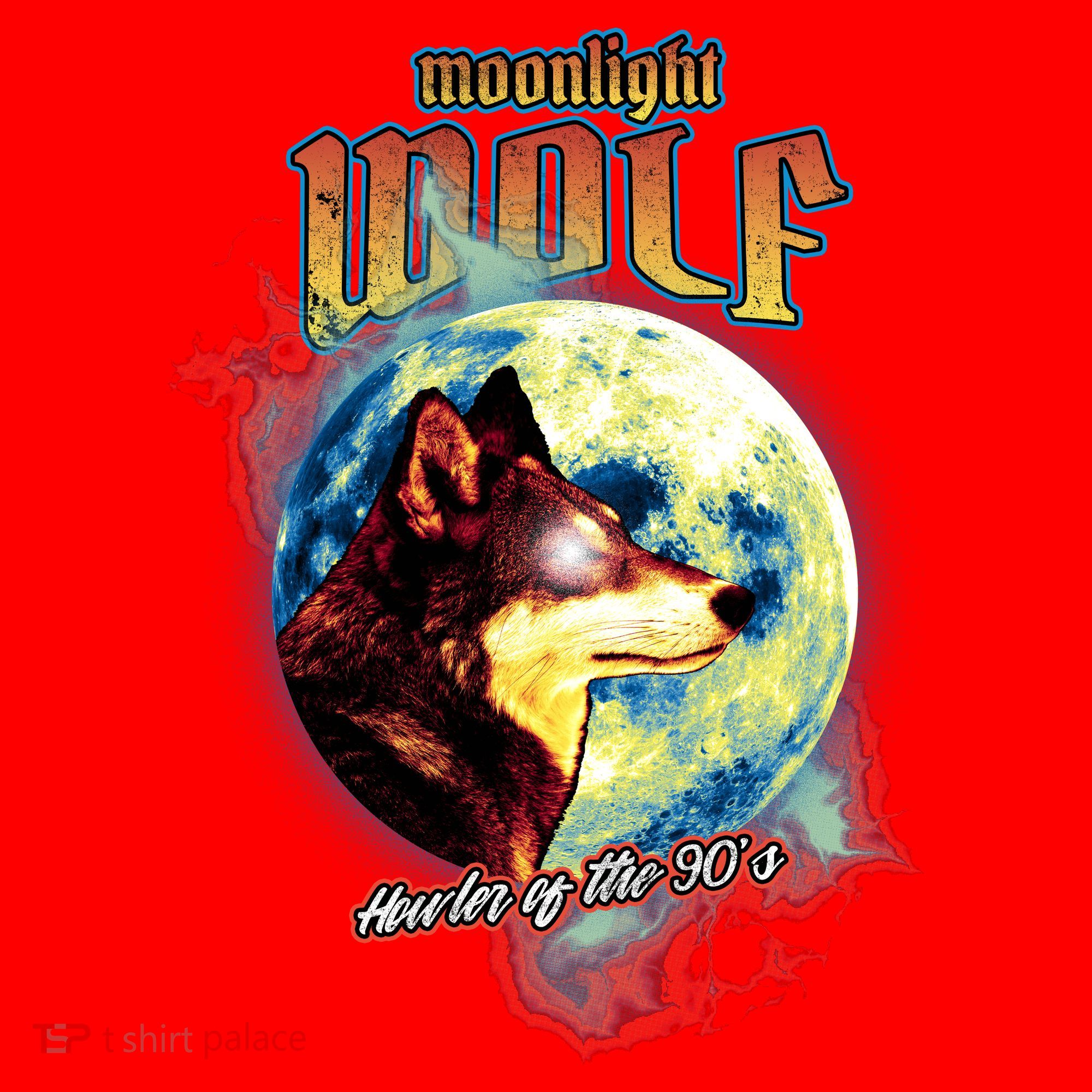 Moonlight Wolf Howler Of The 90s Santa Hat