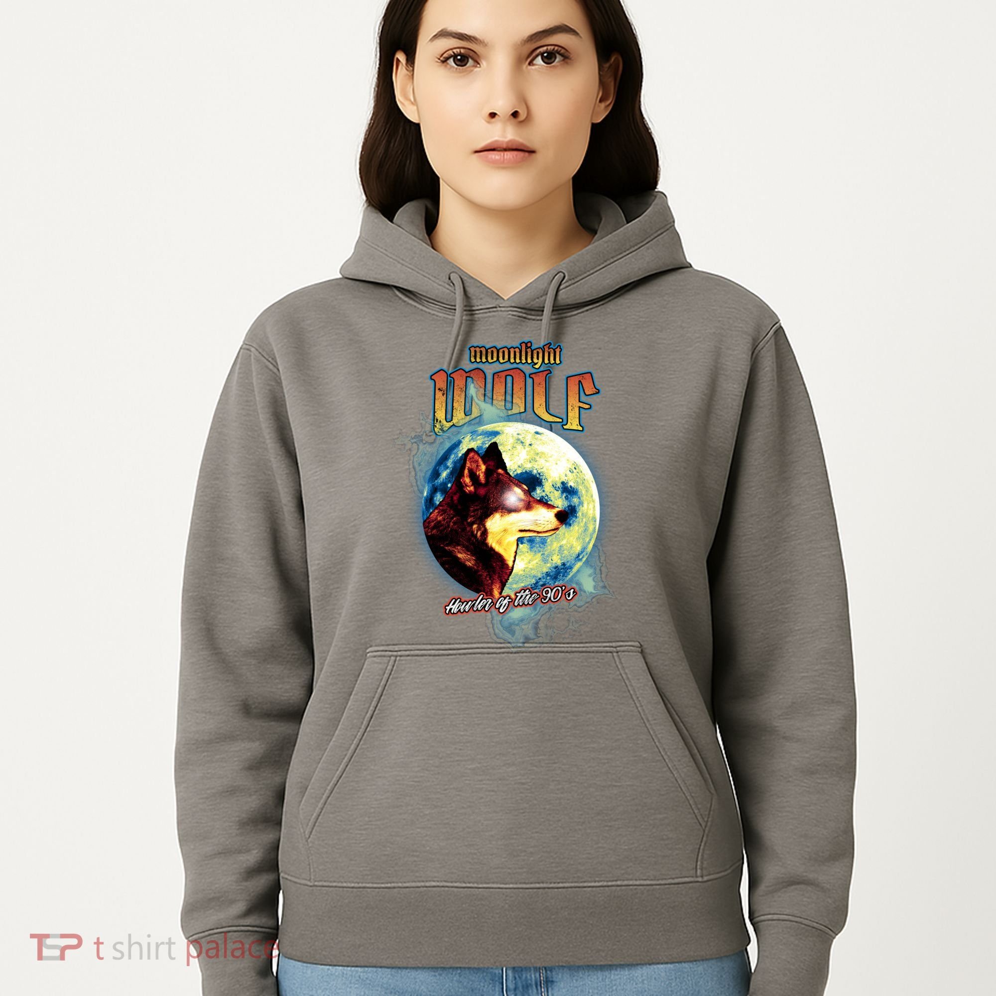 Moonlight Wolf Howler Of The 90s Hoodie