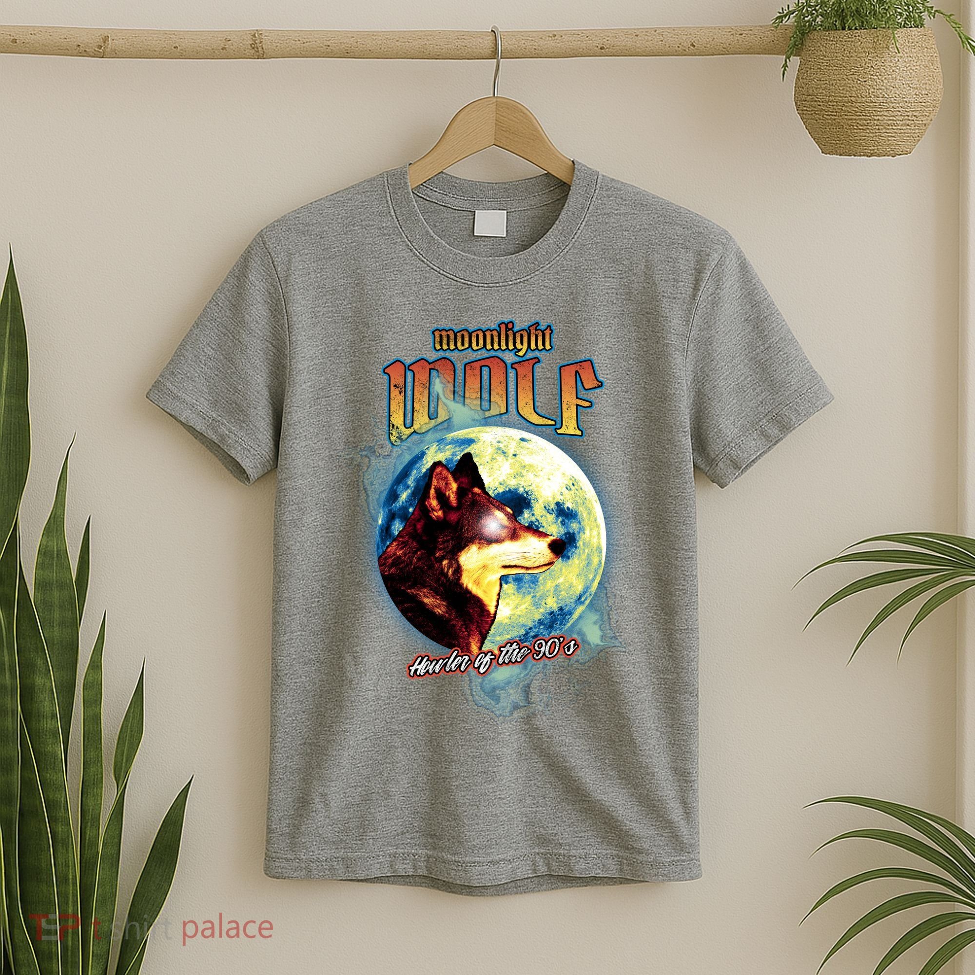 Moonlight Wolf Howler Of The 90s T-Shirt