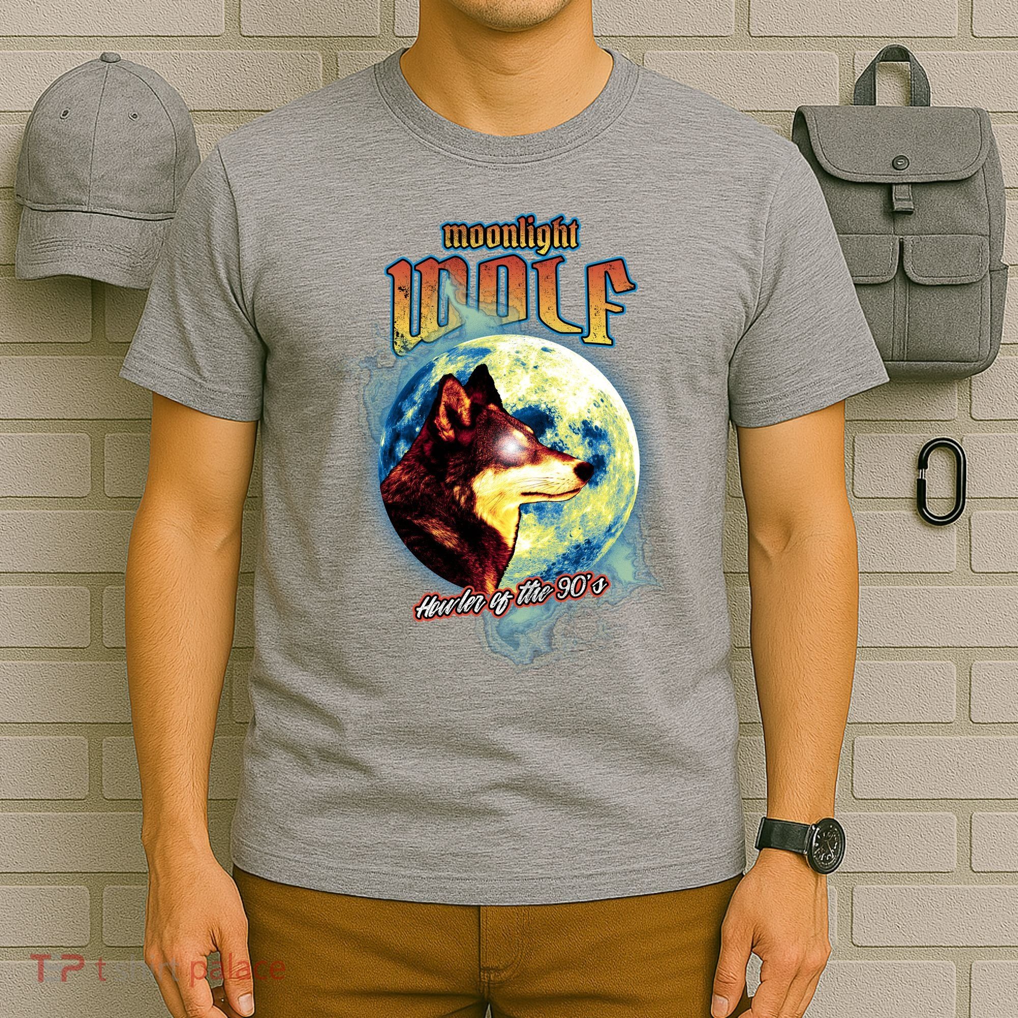 Moonlight Wolf Howler Of The 90s T-Shirt