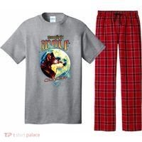 Moonlight Wolf Howler Of The 90s Pajama Set thumb 0