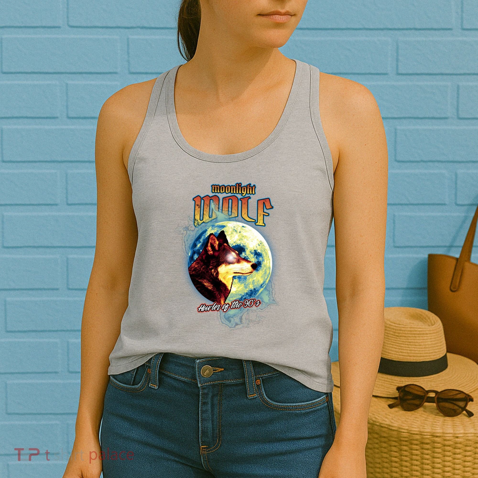 Moonlight Wolf Howler Of The 90s Women's Tank Top