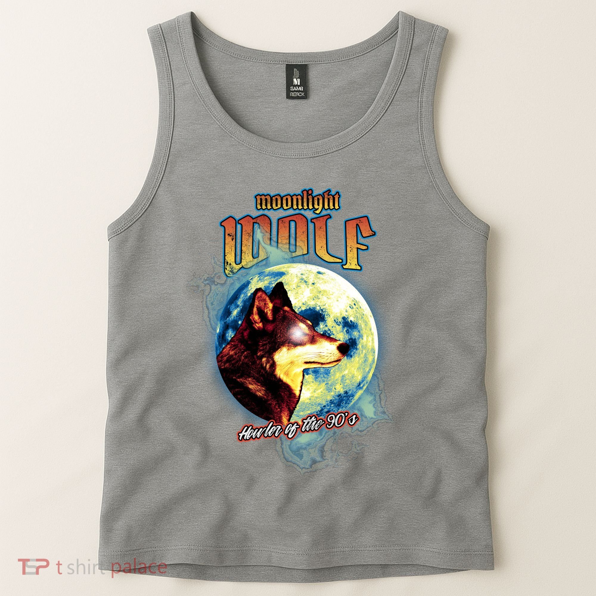 Moonlight Wolf Howler Of The 90s Tank Top