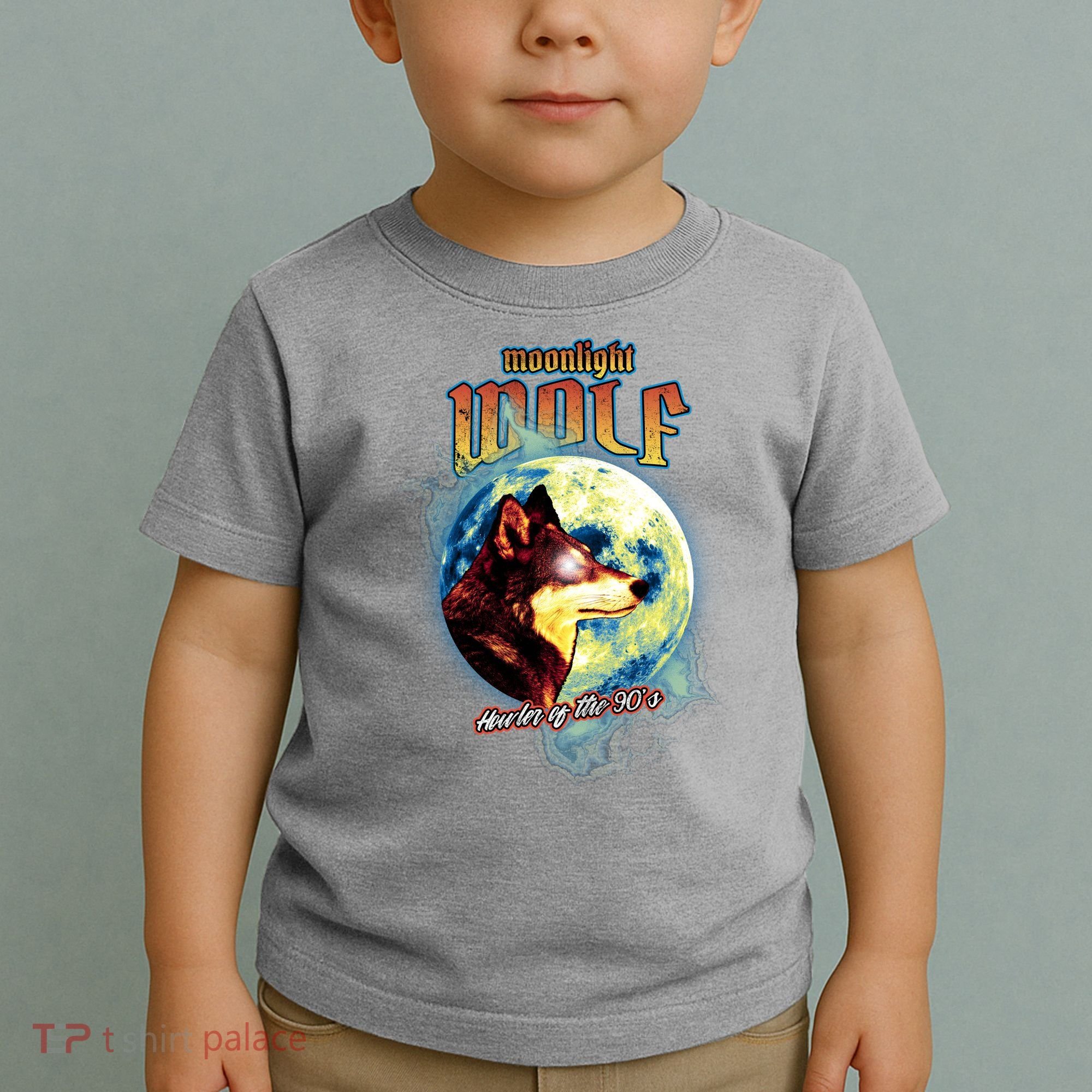 Moonlight Wolf Howler Of The 90s Toddler T-Shirt