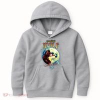 Moonlight Wolf Howler Of The 90s Kids Hoodie thumb 0
