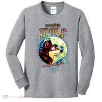 Moonlight Wolf Howler Of The 90s Kids Long Sleeve Shirt thumb 0