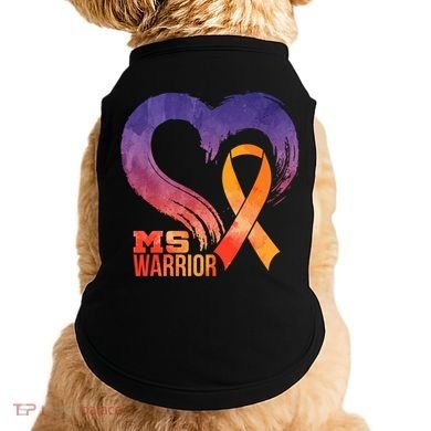 Ms Warrior Heart Multiple Sclerosis Awareness Month Gift Doggie Tank