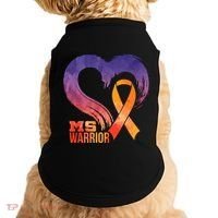 Ms Warrior Heart Multiple Sclerosis Awareness Month Gift Doggie Tank thumb 0