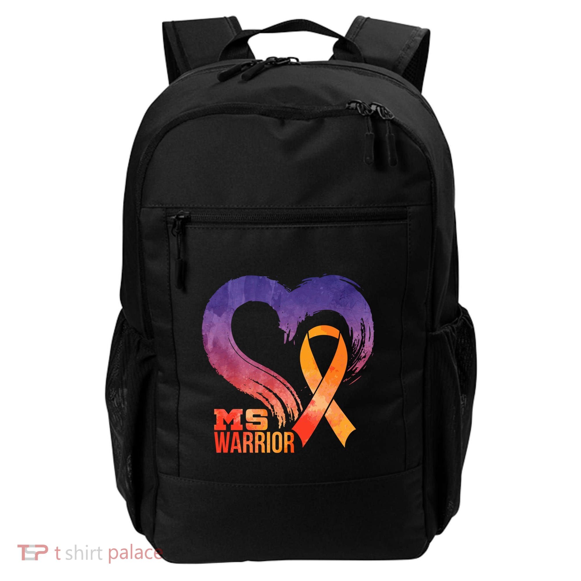 Ms Warrior Heart Multiple Sclerosis Awareness Month Gift Backpack