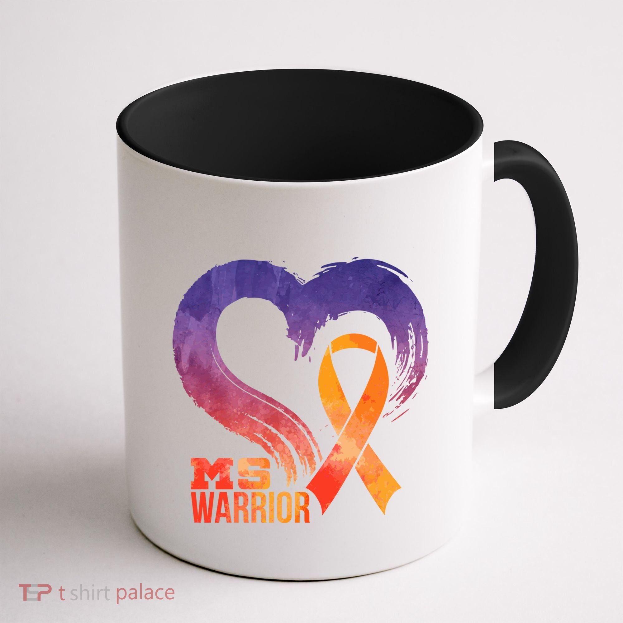 Ms Warrior Heart Multiple Sclerosis Awareness Month Gift Coffee Mug