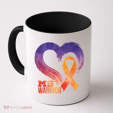 Ms Warrior Heart Multiple Sclerosis Awareness Month Gift Coffee Mug