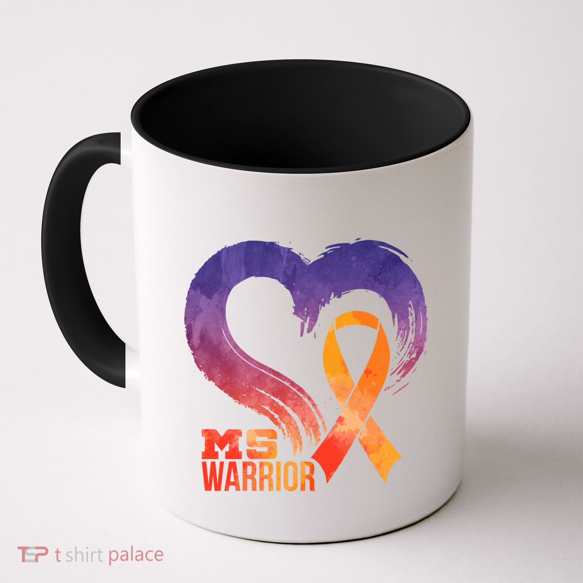 Ms Warrior Heart Multiple Sclerosis Awareness Month Gift Coffee Mug