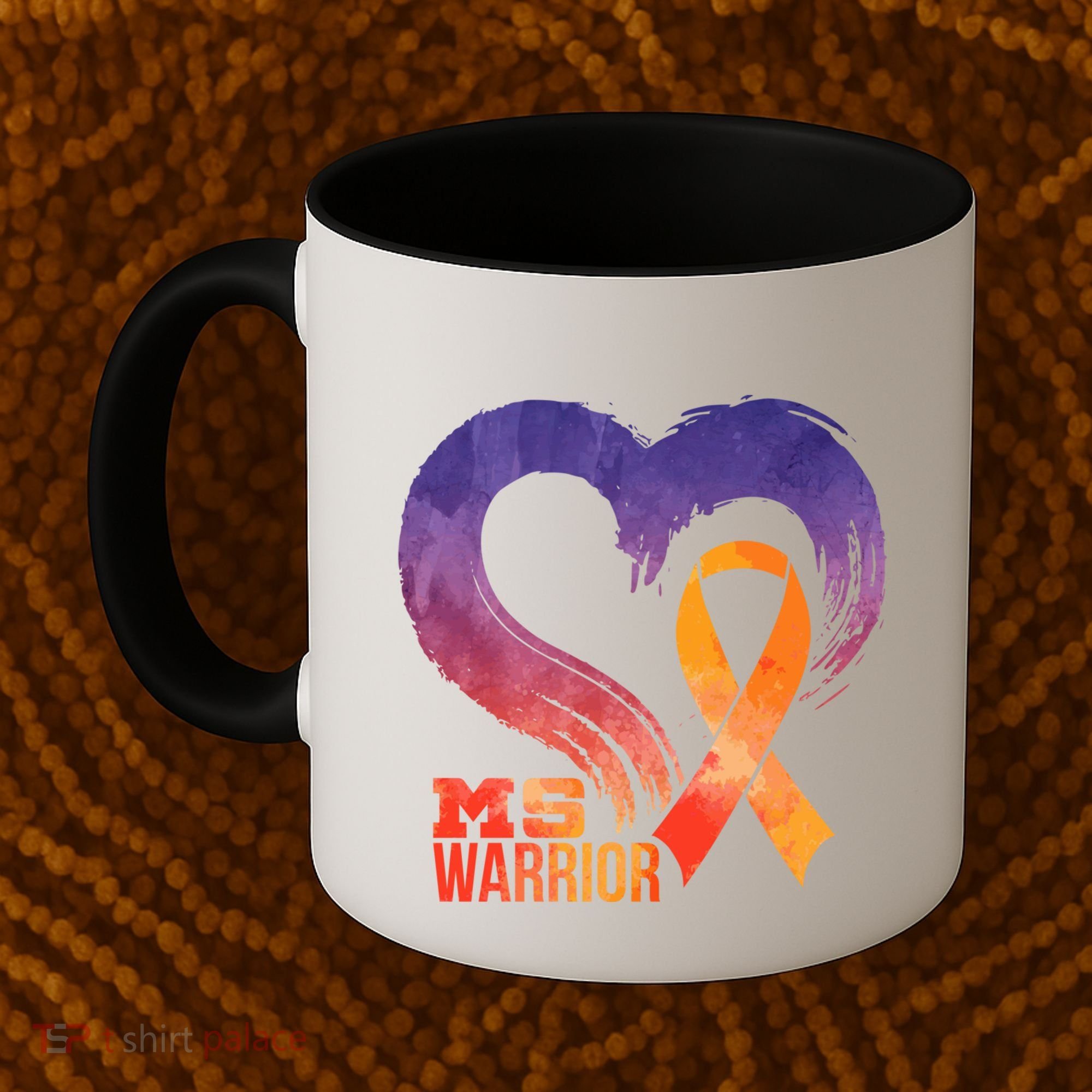 Ms Warrior Heart Multiple Sclerosis Awareness Month Gift Coffee Mug