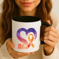Ms Warrior Heart Multiple Sclerosis Awareness Month Gift Coffee Mug thumb 3