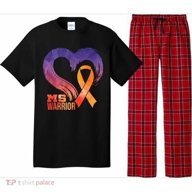Ms Warrior Heart Multiple Sclerosis Awareness Month Gift Pajama Set
