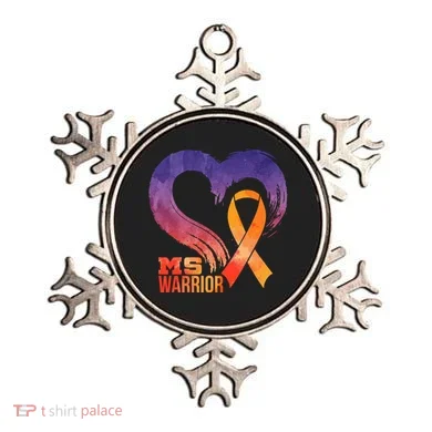 Ms Warrior Heart Multiple Sclerosis Awareness Month Gift Ornament