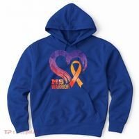 Ms Warrior Heart Multiple Sclerosis Awareness Month Gift Hoodie thumb 0