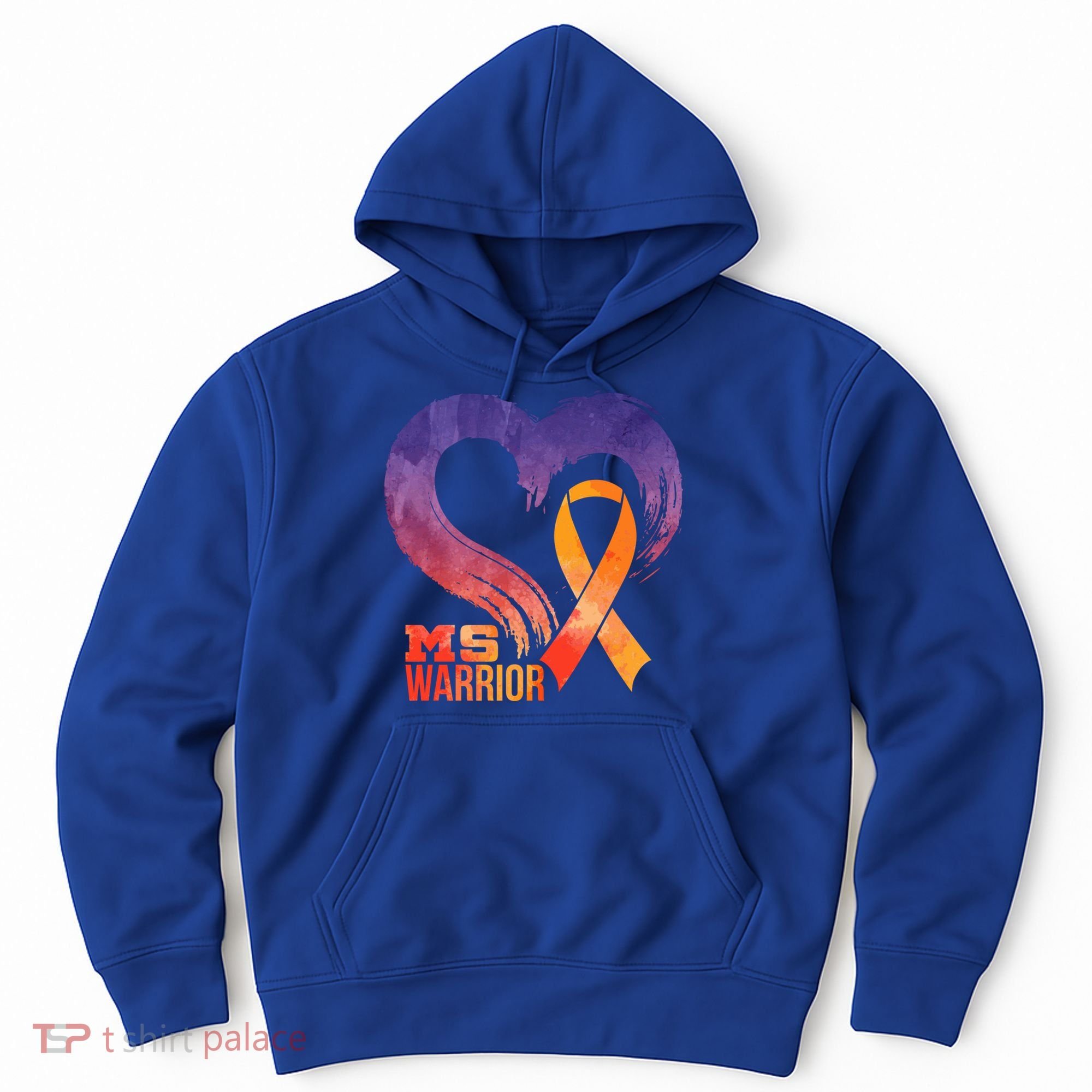 Ms Warrior Heart Multiple Sclerosis Awareness Month Gift Hoodie