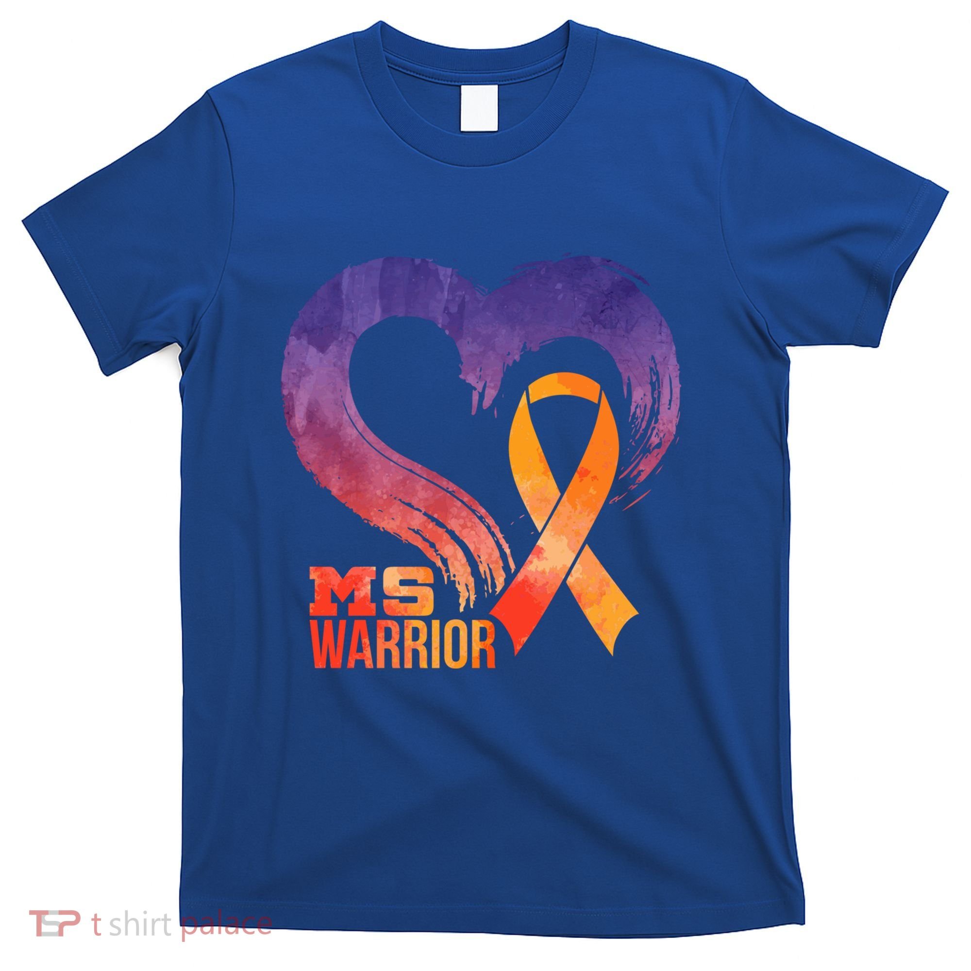 Ms Warrior Heart Multiple Sclerosis Awareness Month Gift T-Shirt