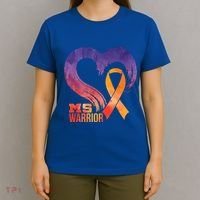 Ms Warrior Heart Multiple Sclerosis Awareness Month Gift T-Shirt thumb 4