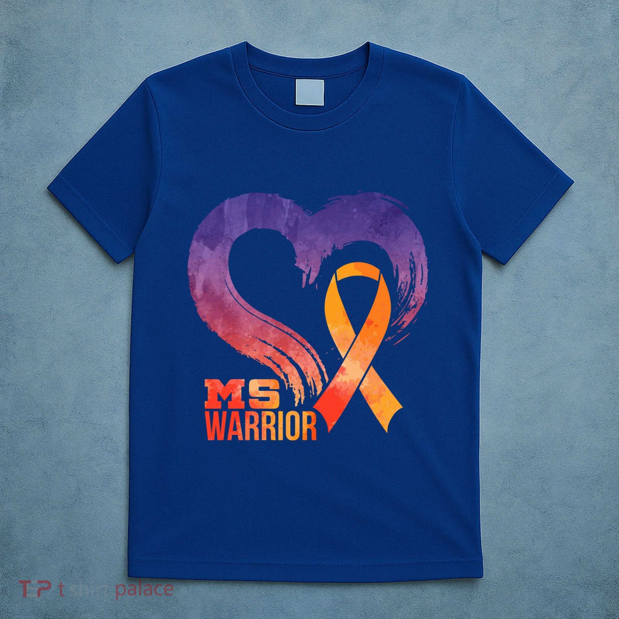 Ms Warrior Heart Multiple Sclerosis Awareness Month Gift T-Shirt