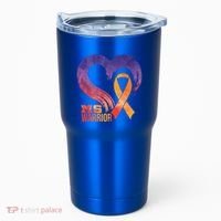 Ms Warrior Heart Multiple Sclerosis Awareness Month Gift Tumbler thumb 0