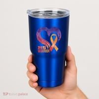 Ms Warrior Heart Multiple Sclerosis Awareness Month Gift Tumbler thumb 2