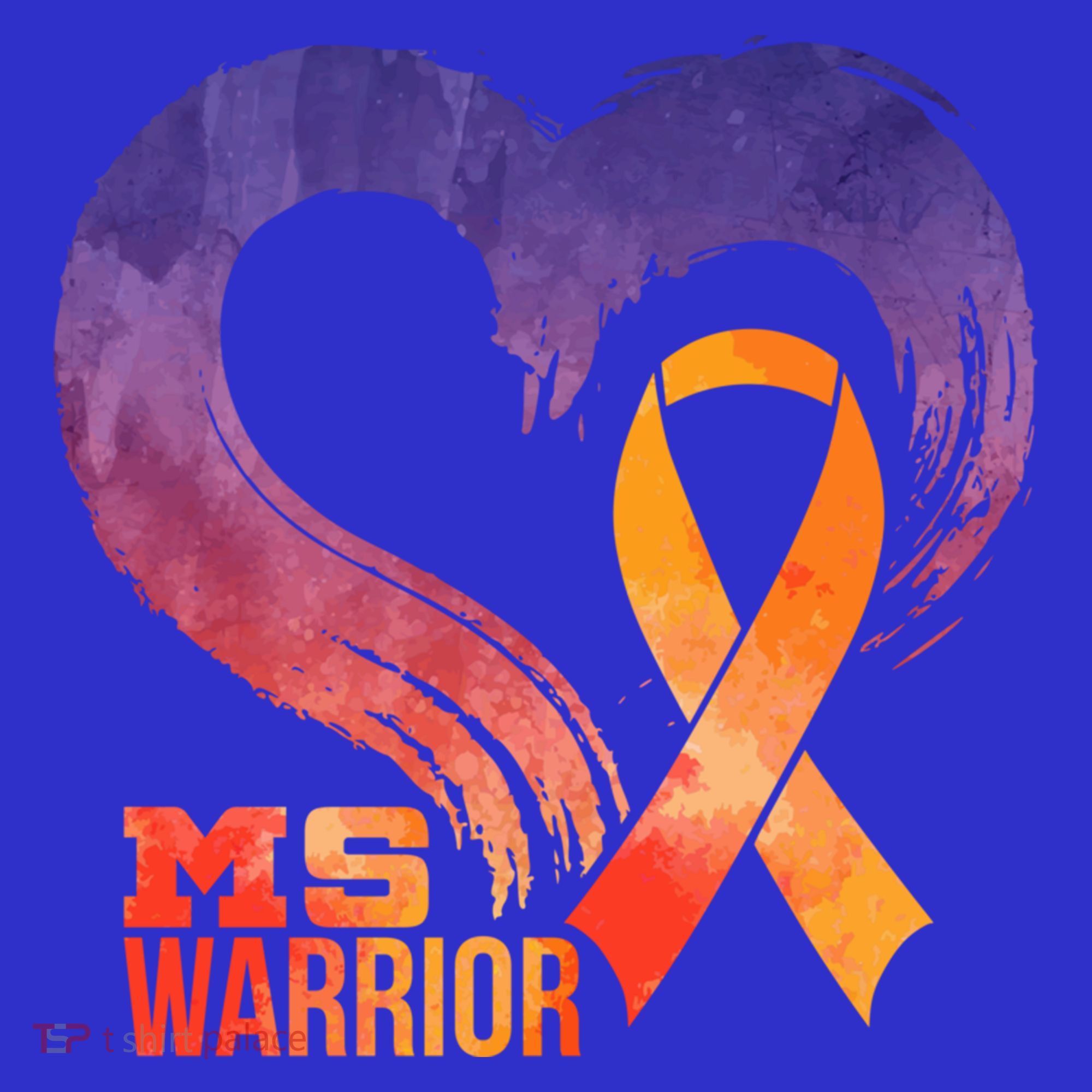 Ms Warrior Heart Multiple Sclerosis Awareness Month Gift Mousepad