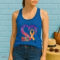 Ms Warrior Heart Multiple Sclerosis Awareness Month Gift Women's Tank Top thumb 2