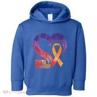 Ms Warrior Heart Multiple Sclerosis Awareness Month Gift Toddler Hoodie thumb 0