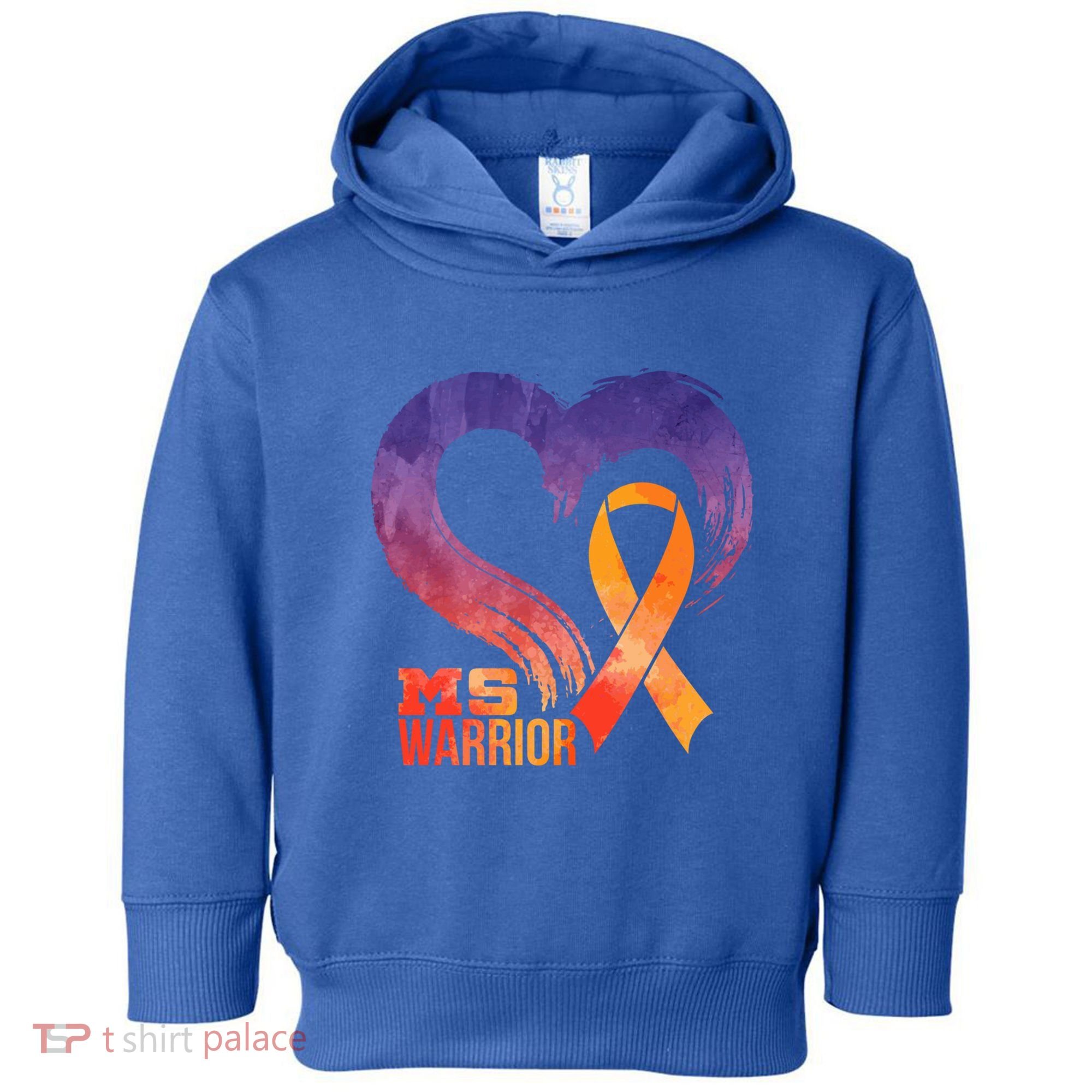Ms Warrior Heart Multiple Sclerosis Awareness Month Gift Toddler Hoodie