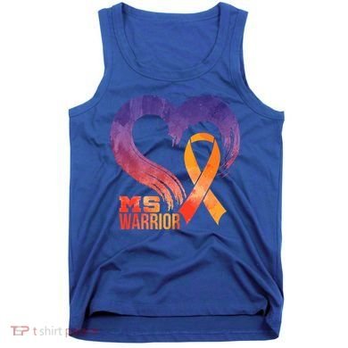 Ms Warrior Heart Multiple Sclerosis Awareness Month Gift Tank Top