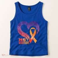 Ms Warrior Heart Multiple Sclerosis Awareness Month Gift Tank Top thumb 2