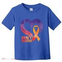 Ms Warrior Heart Multiple Sclerosis Awareness Month Gift Toddler T-Shirt thumb 0