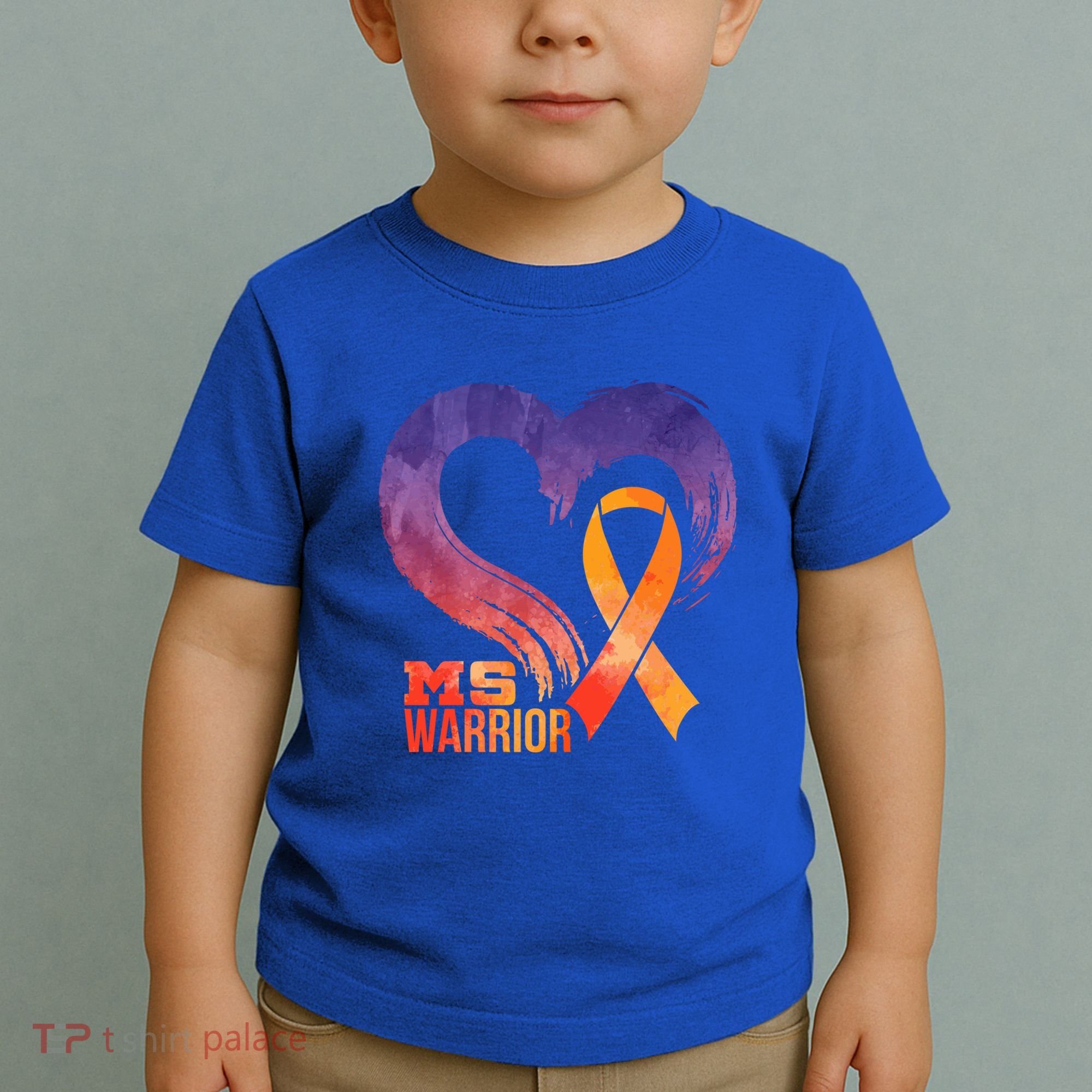 Ms Warrior Heart Multiple Sclerosis Awareness Month Gift Toddler T-Shirt