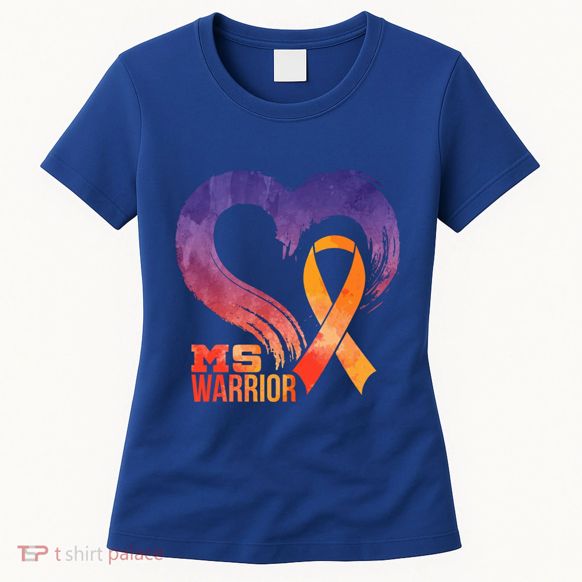 Ms Warrior Heart Multiple Sclerosis Awareness Month Gift Women's T-Shirt