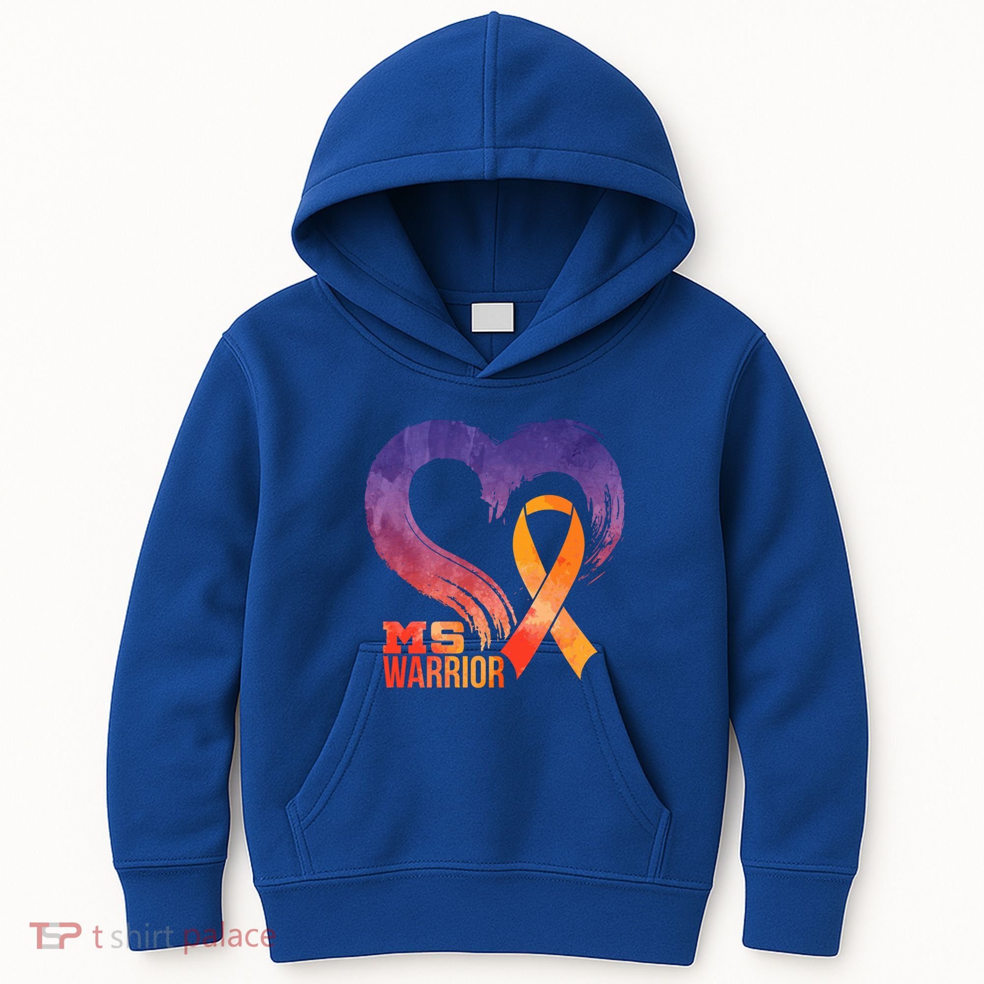Ms Warrior Heart Multiple Sclerosis Awareness Month Gift Kids Hoodie
