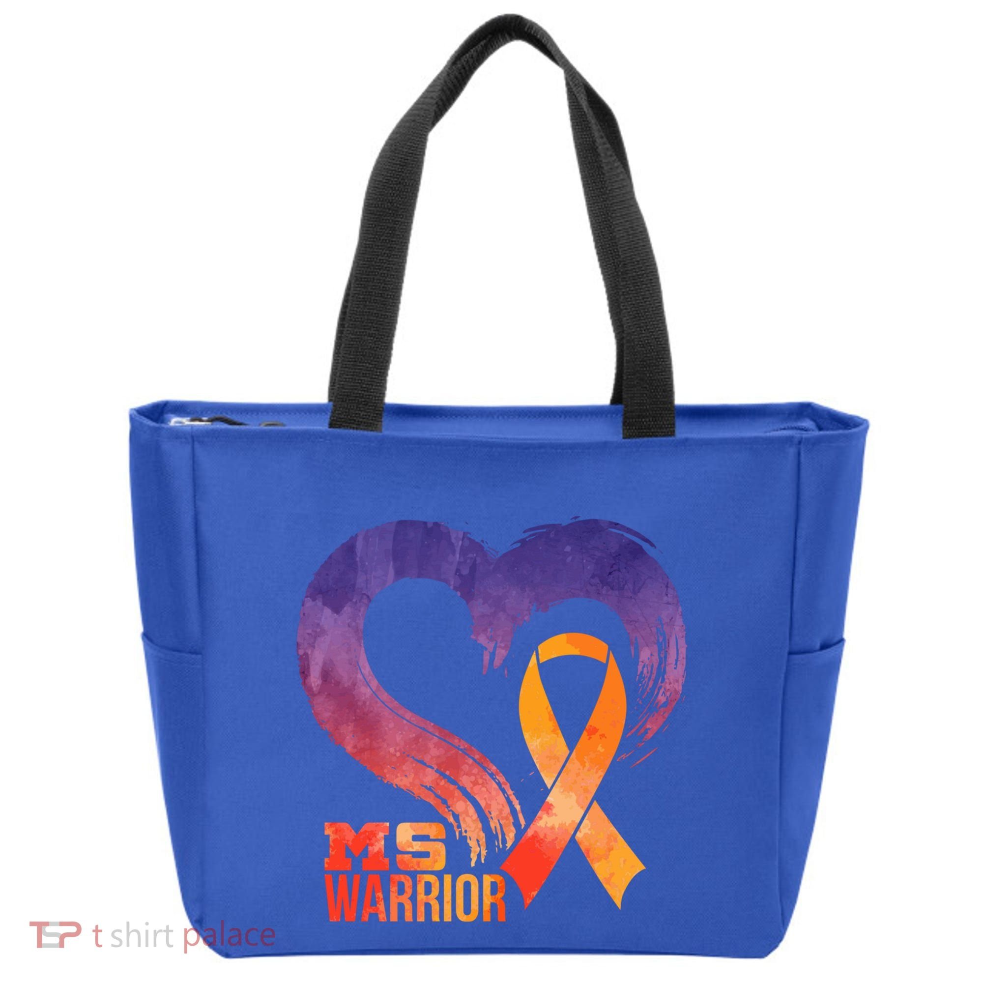 Ms Warrior Heart Multiple Sclerosis Awareness Month Gift Tote Bag