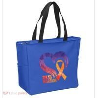 Ms Warrior Heart Multiple Sclerosis Awareness Month Gift Tote Bag thumb 2