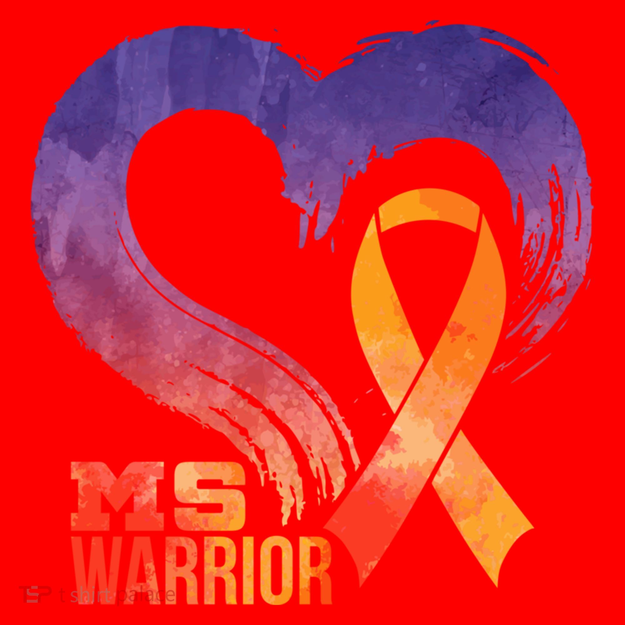 Ms Warrior Heart Multiple Sclerosis Awareness Month Gift Santa Hat