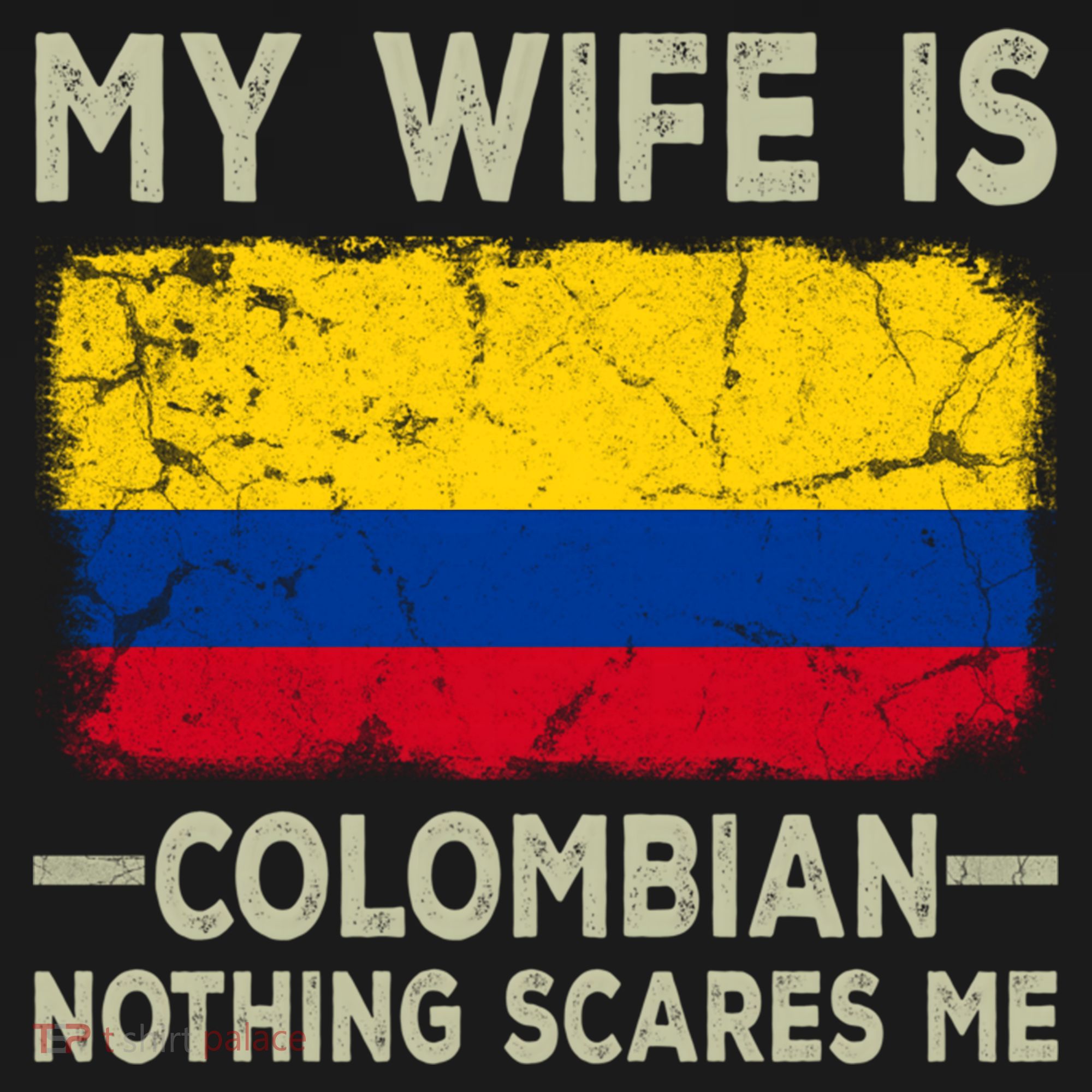 My Wife Is Colombian Nothing Scares Me Funny Husband Cute Gift Women's Hoodie