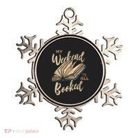 My Weekend Is All Booked Bookworm Reading Books Funny Gift Ornament thumb 0