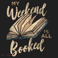 My Weekend Is All Booked Bookworm Reading Books Funny Gift Hat thumb 2