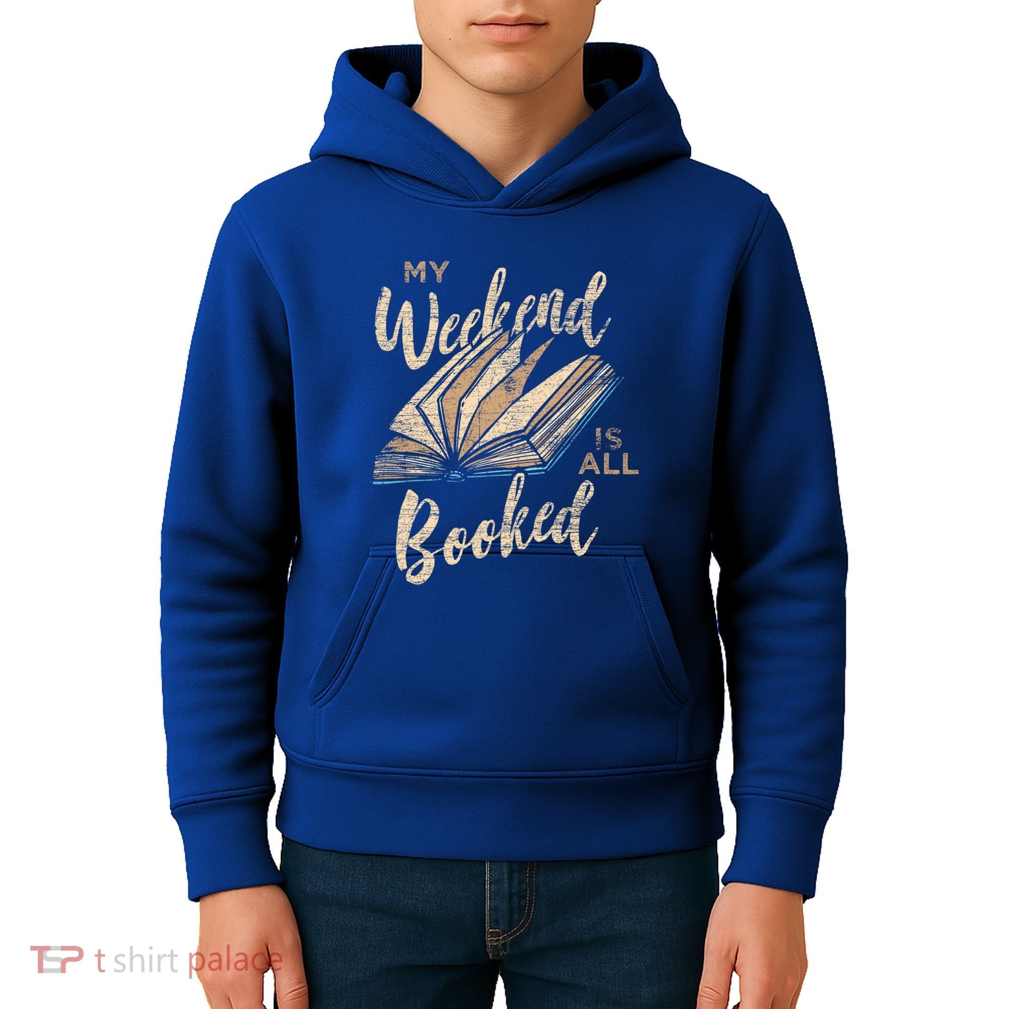 My Weekend Is All Booked Bookworm Reading Books Funny Gift Kids Hoodie
