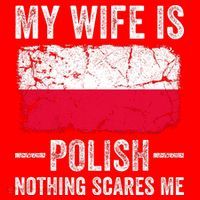 My Wife Is Polish Nothing Scares Me Funny Husband Santa Hat thumb 1