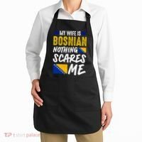 My Wife Is Bosnian Nothing Scares Me Apron thumb 2