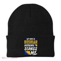 My Wife Is Bosnian Nothing Scares Me Beanie thumb 0