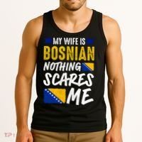 My Wife Is Bosnian Nothing Scares Me Tank Top thumb 3
