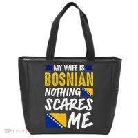 My Wife Is Bosnian Nothing Scares Me Tote Bag thumb 0
