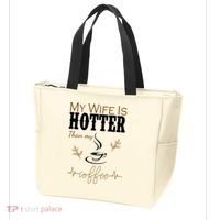 My Wife Is Hotter Than My Coffee Funny Gift Tote Bag thumb 3